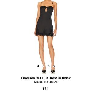 Worn once briefly Emerson Cut Out Dress in Black
MORE TO COME size m